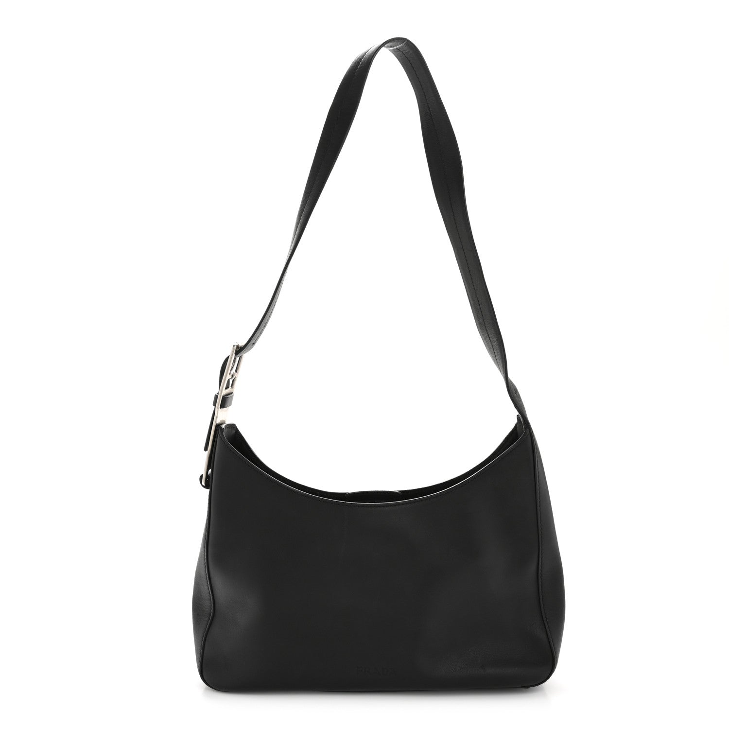 Prada Vitello Trend Shoulder Bag Black 1 of 14