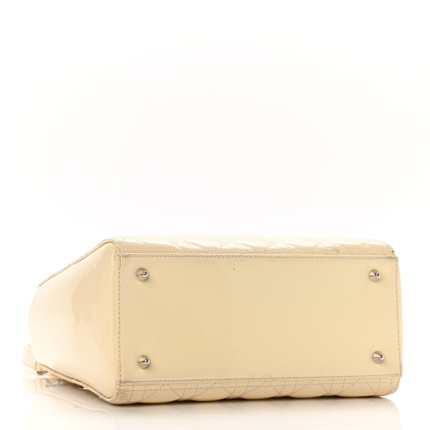 Christian Dior Patent Cannage Medium Lady Dior White 3 of 16