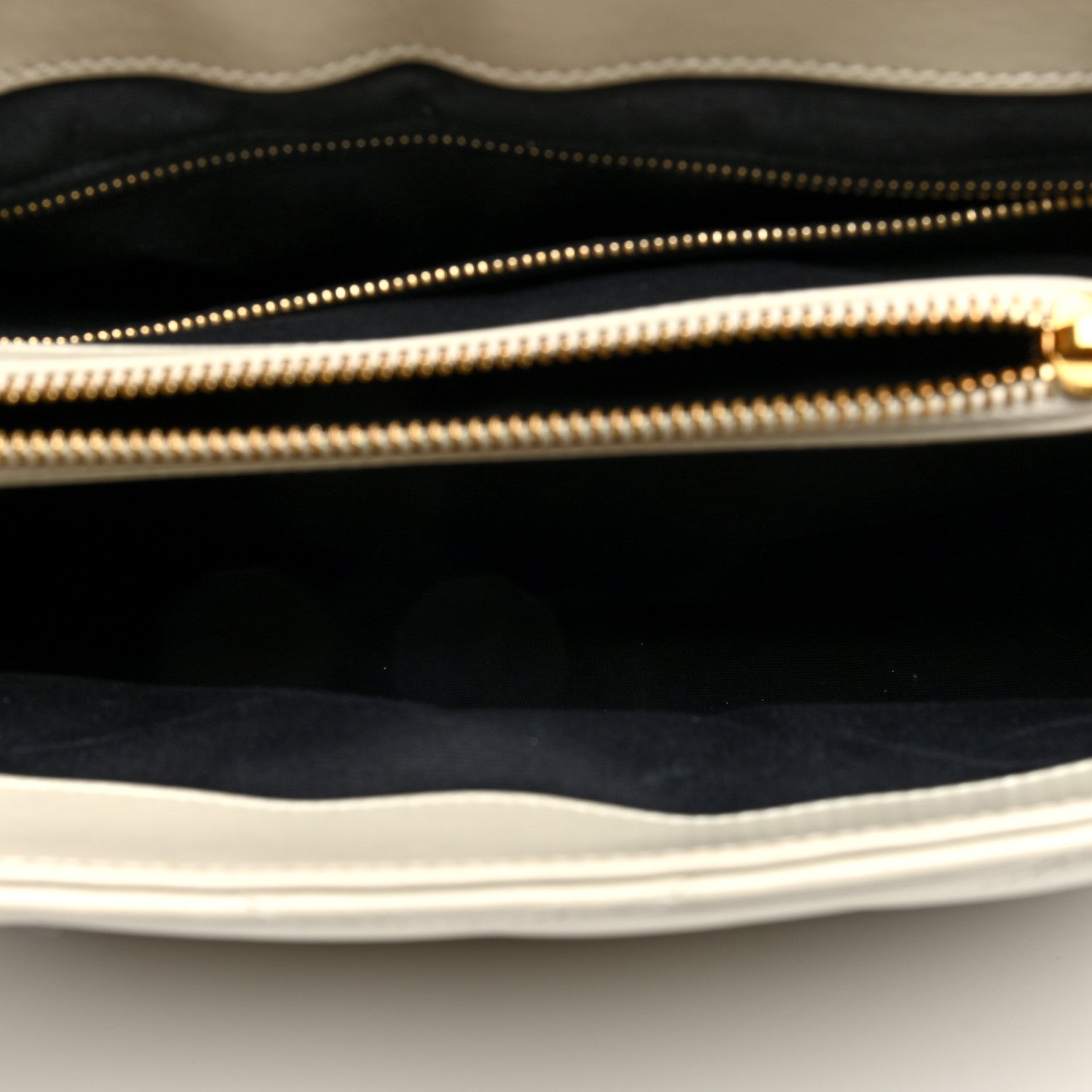 Saint Laurent Calfskin Y Quilted Monogram Medium Loulou Chain Satchel Crema Soft 5 of 10