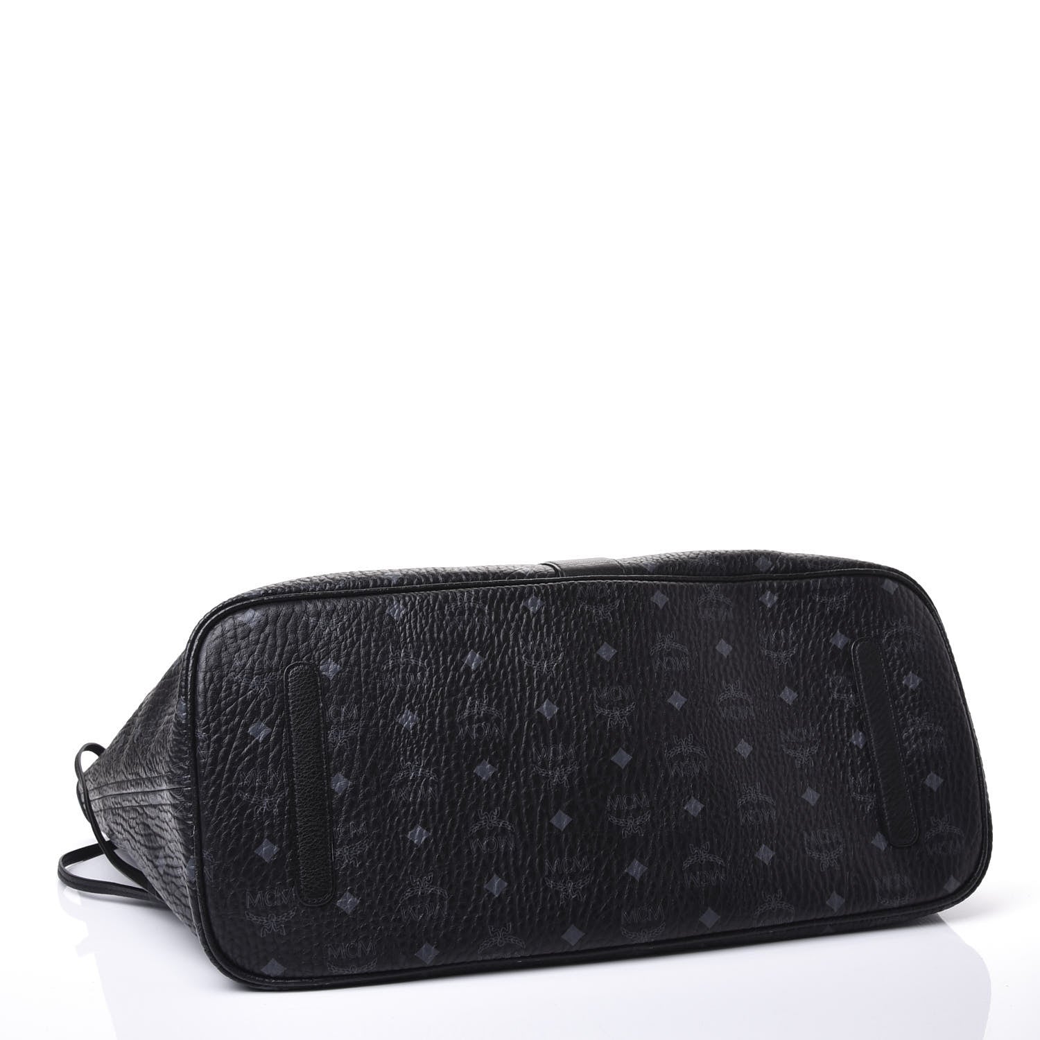 MCM Visetos Large Liz Reversible Shopper Tote Black 3 of 19
