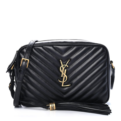 Saint Laurent Calfskin Matelasse Monogram Lou Camera Bag Black 1 of 10