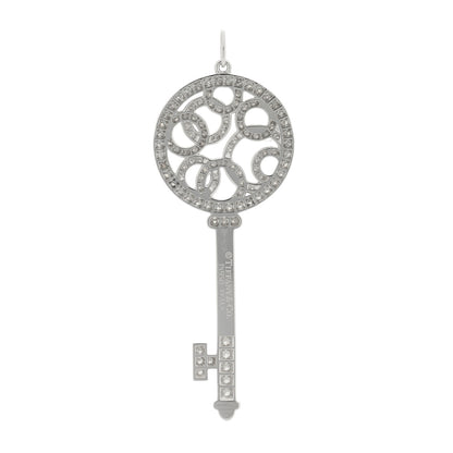 Tiffany Platinum Diamond Bubbles Key Pendant 3 of 4