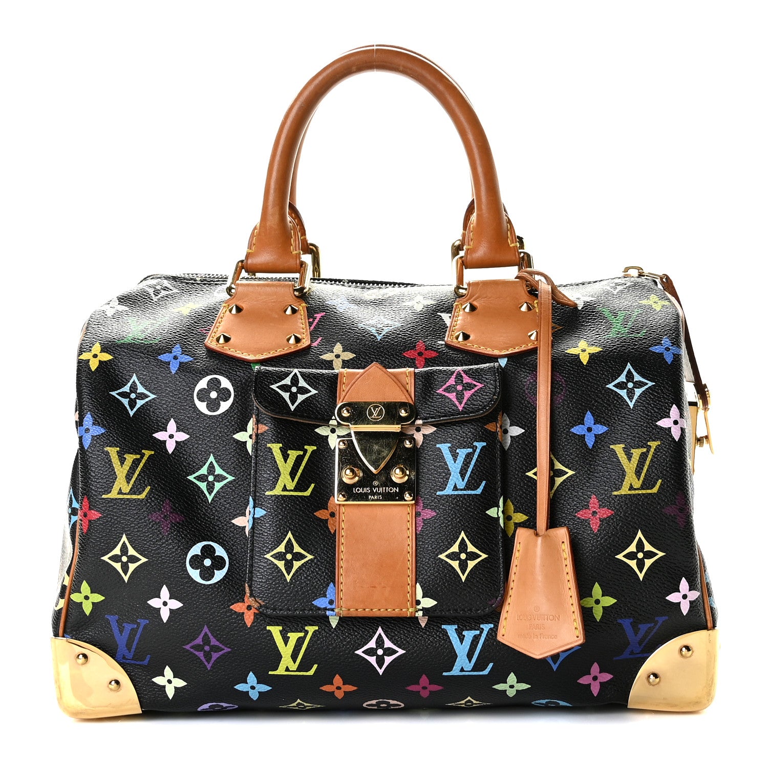 Louis Vuitton Monogram Multicolor Speedy 30 Black 1 of 11