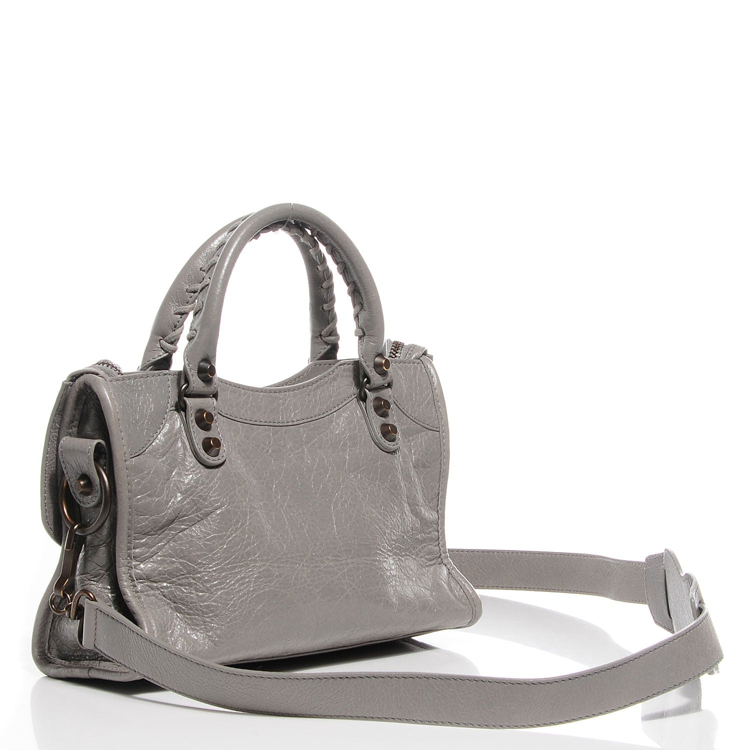 Balenciaga Agneau Classic Hardware Mini City Gris Pyrite 3 of 15