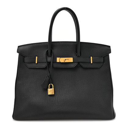 Hermes Taurillon Clemence Birkin 35 Black 1 of 25