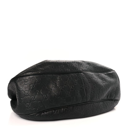 Gucci Guccissima Medium Sukey Hobo Black 4 of 9
