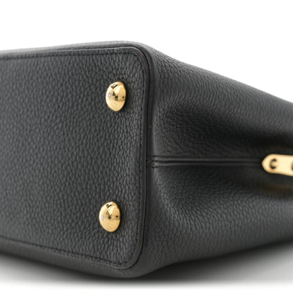 Louis Vuitton Taurillon Capucines PM Black 9 of 9