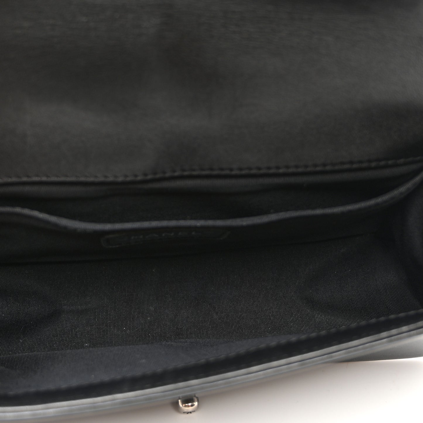 Calfskin Quilted Medium Boy Flap Black