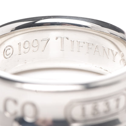 Tiffany Sterling Silver 1837 Band Ring 52 6 4 of 5