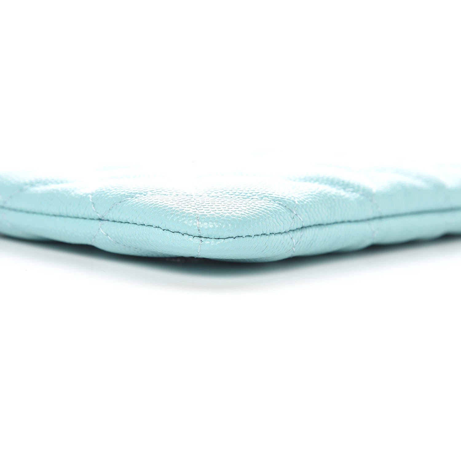 Chanel Caviar Quilted Small Cosmetic Case Light Blue 8 of 10