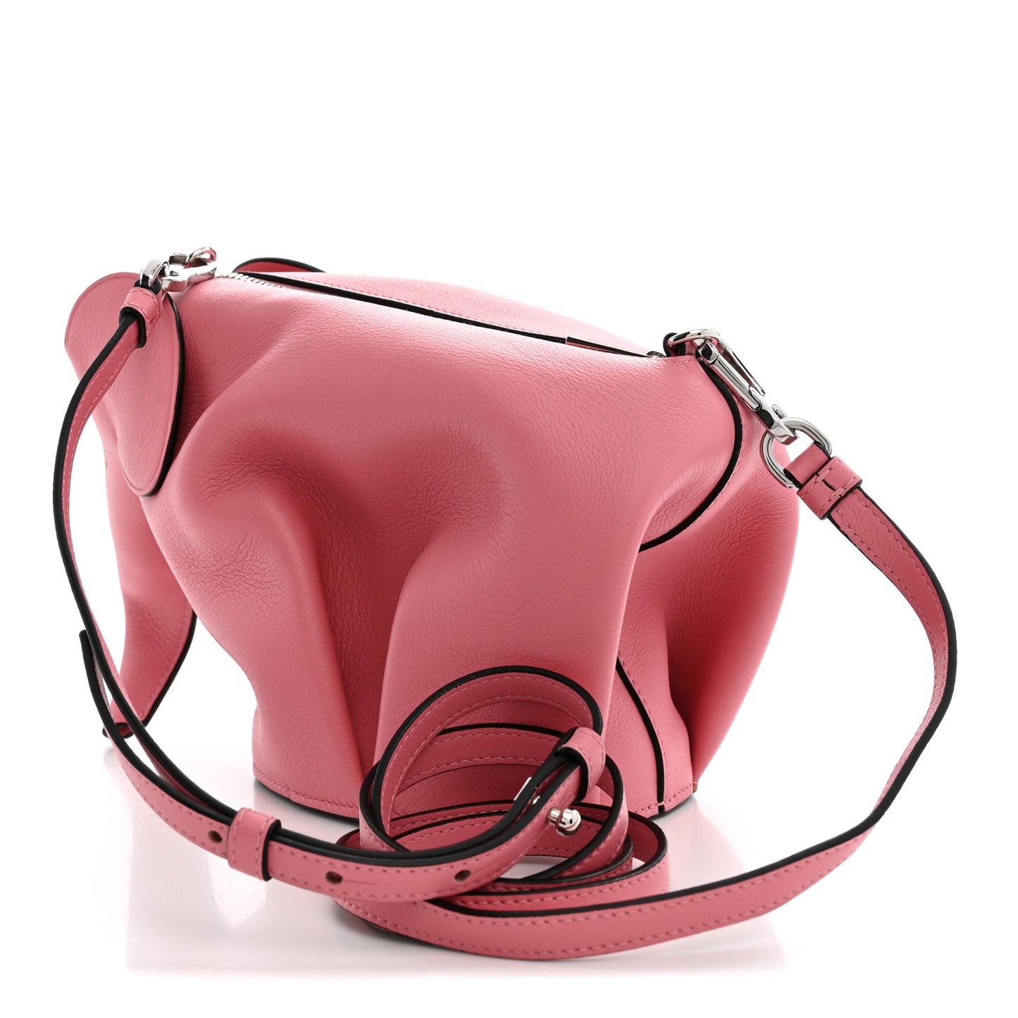 Calfskin Mini Elephant Crossbody Bag Candy