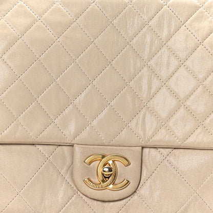Chanel Iridescent Calfskin Large Chic Quilt Flap Grey 8 of 10