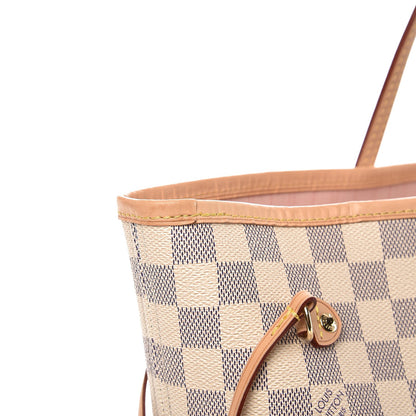 Louis Vuitton Damier Azur Neo Neverfull MM Rose Ballerine 10 of 10