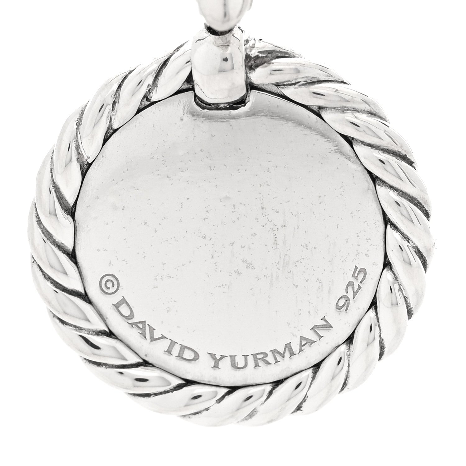 David Yurman Sterling Silver Diamond Initial B Charm 3 of 3