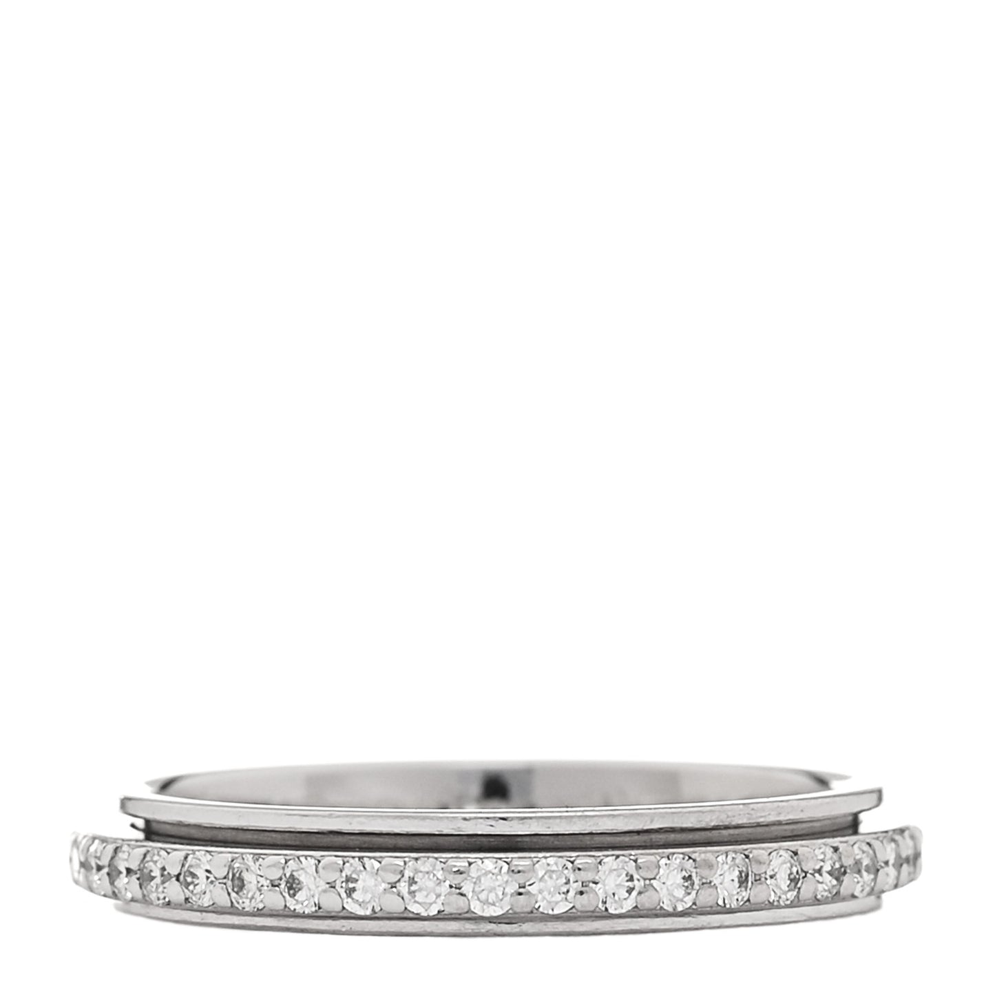 18K White Gold Diamond .35ctw Possession Wedding Band Ring 47 4