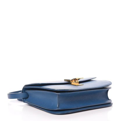 Celine Goatskin Medium Classic Box Flap Bag Deepsea 4 of 9