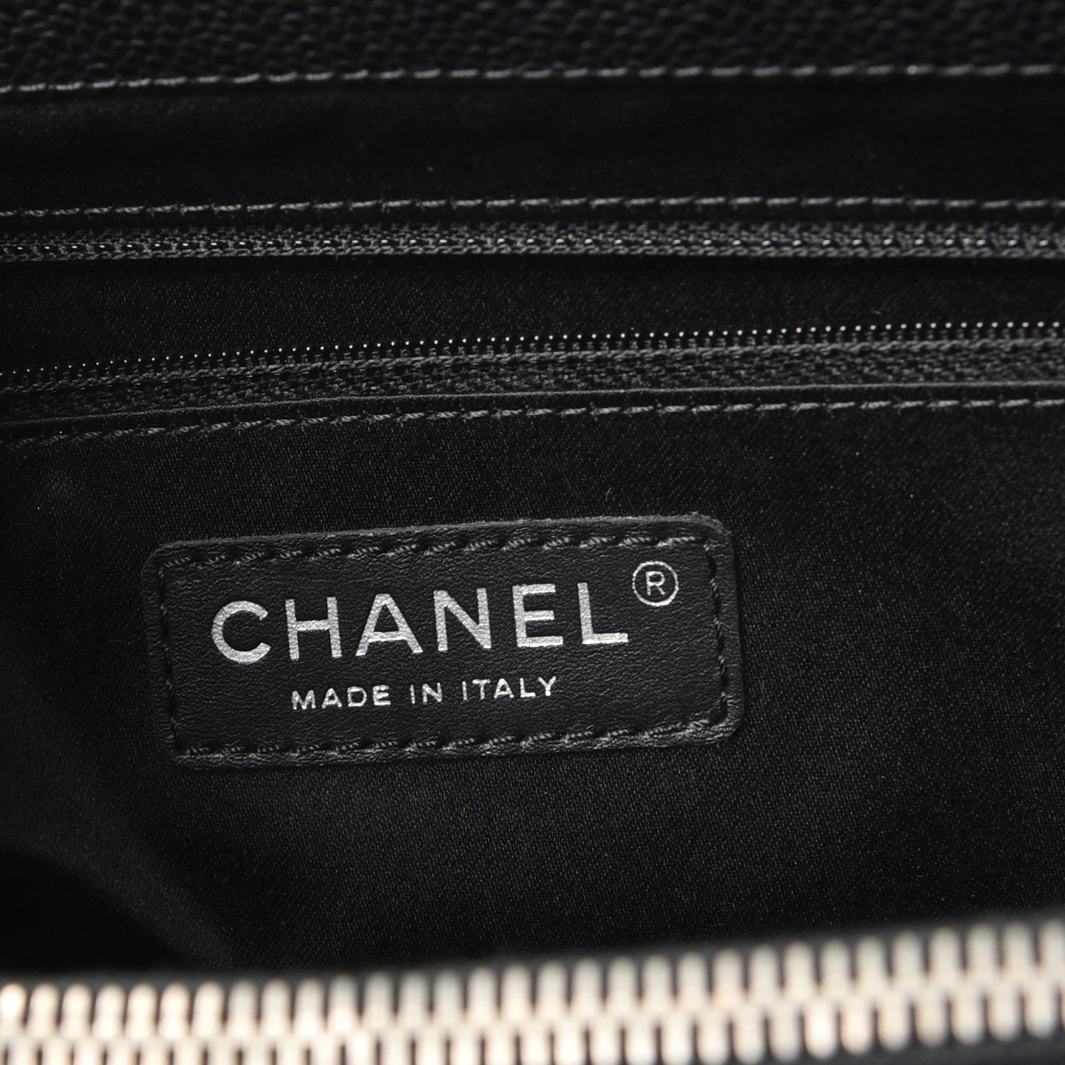 Chanel Caviar Quilted XL Grand Shopping Tote GST Black 6 of 8