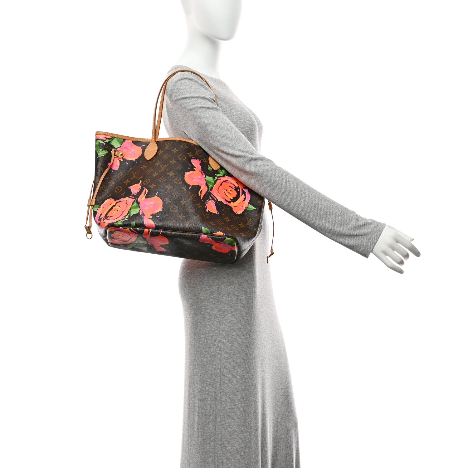 Louis Vuitton Monogram Roses Neverfull MM 2 of 10