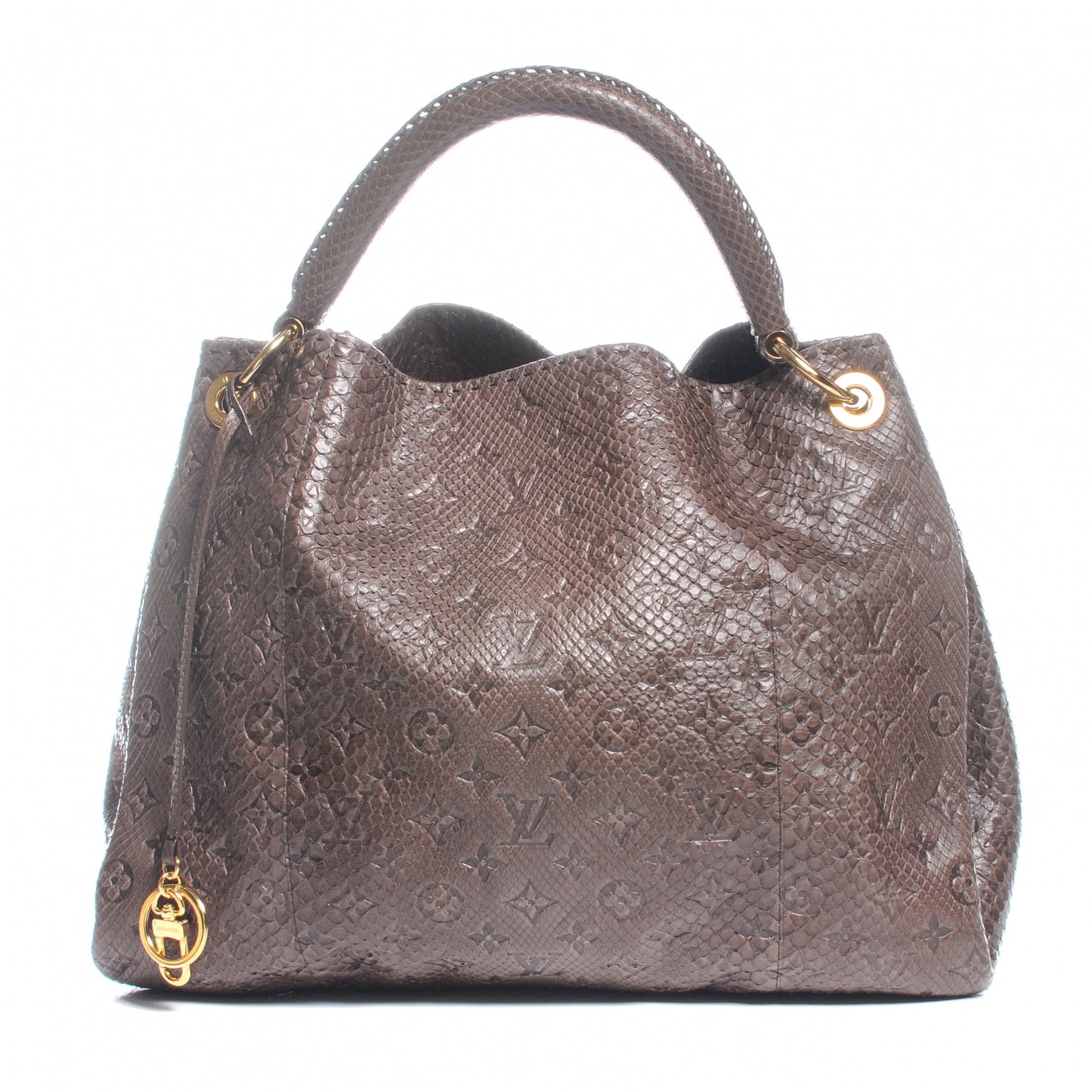 Python Embossed Monogram Artsy MM Gris
