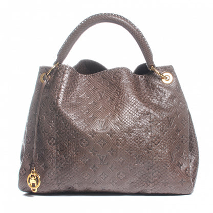 Louis Vuitton Python Embossed Monogram Artsy MM Gris 1 of 7