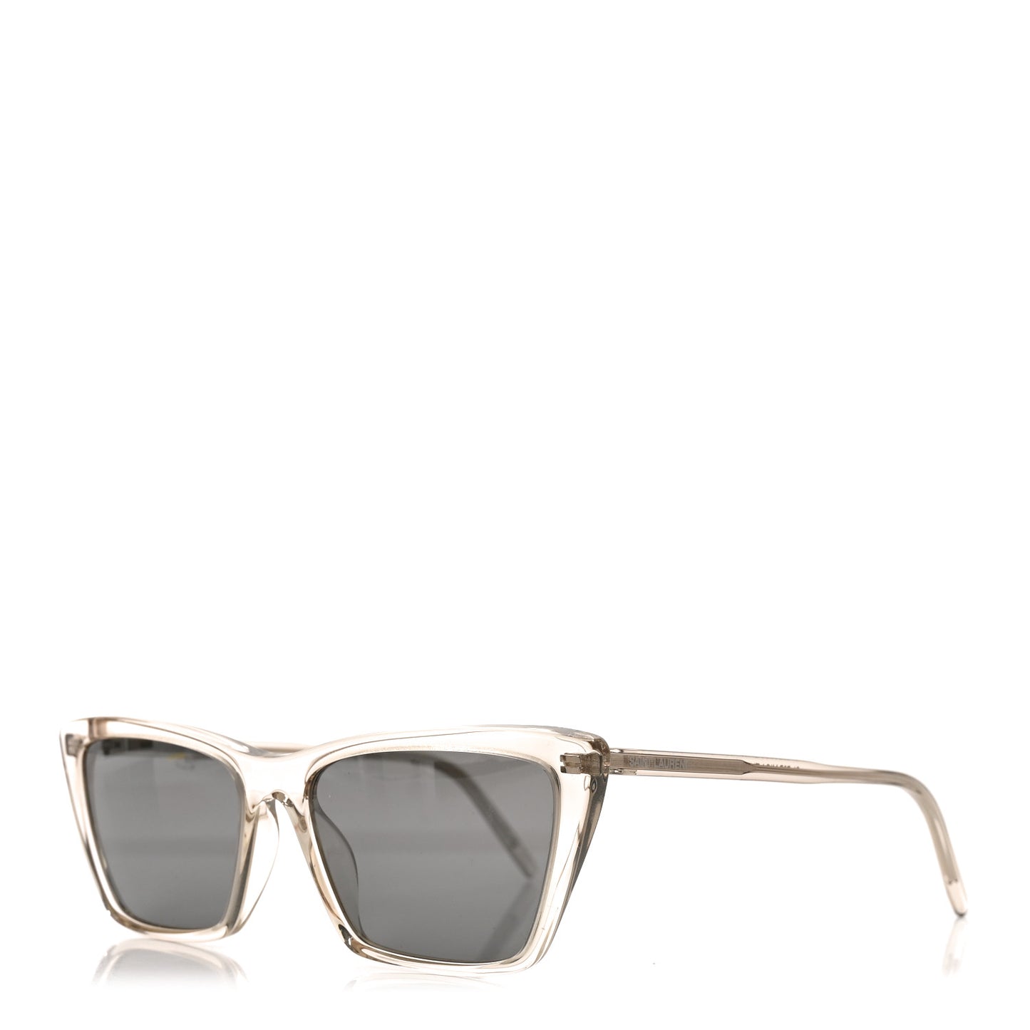 Acetate Cat Eye Mica Thin SL 737 Sunglasses Translucent Beige