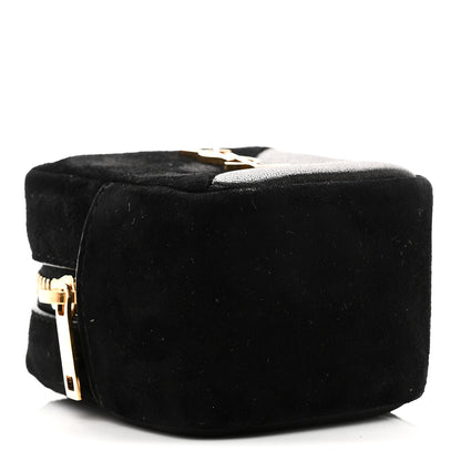 Saint Laurent Suede Lambskin Jaime Cube Charm Keychain Black 4 of 6