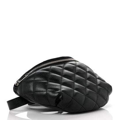Chanel Lambskin Quilted Waist Belt Bag Black 3 of 8