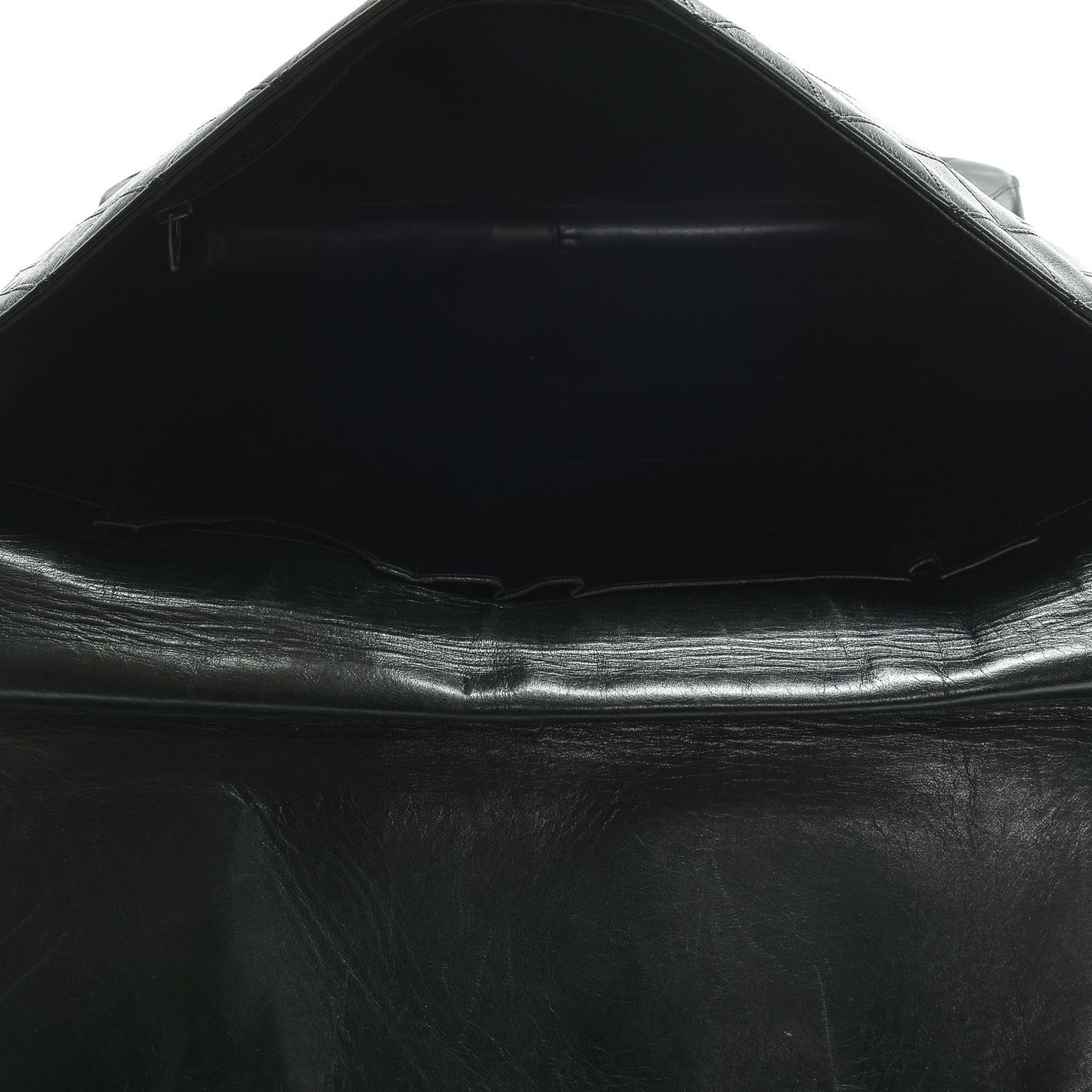 Lambskin Quilted Briefcase Bag Black