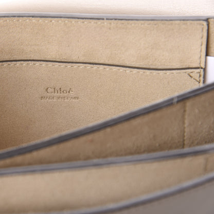 Chloe Suede Calfskin Small Faye Shoulder Bag Motty Grey 6 of 9