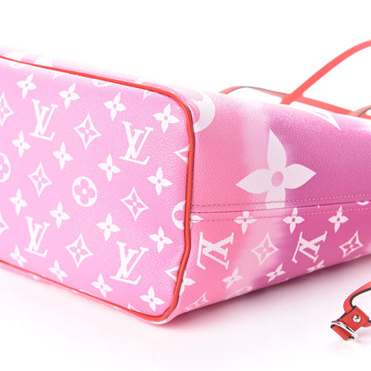 Louis Vuitton Monogram Escale Neverfull MM Rouge 9 of 10