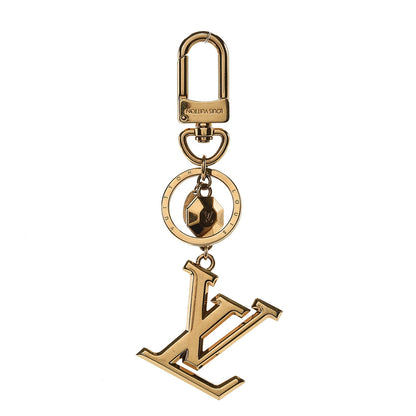 Louis Vuitton LV Facettes Bag Charm Key Holder Gold 1 of 4
