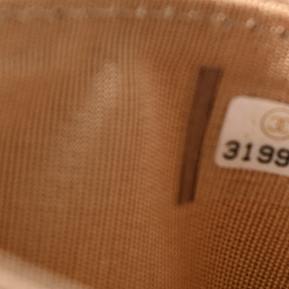 Chanel Caviar Quilted Crystal Card Holder Beige 8 of 9