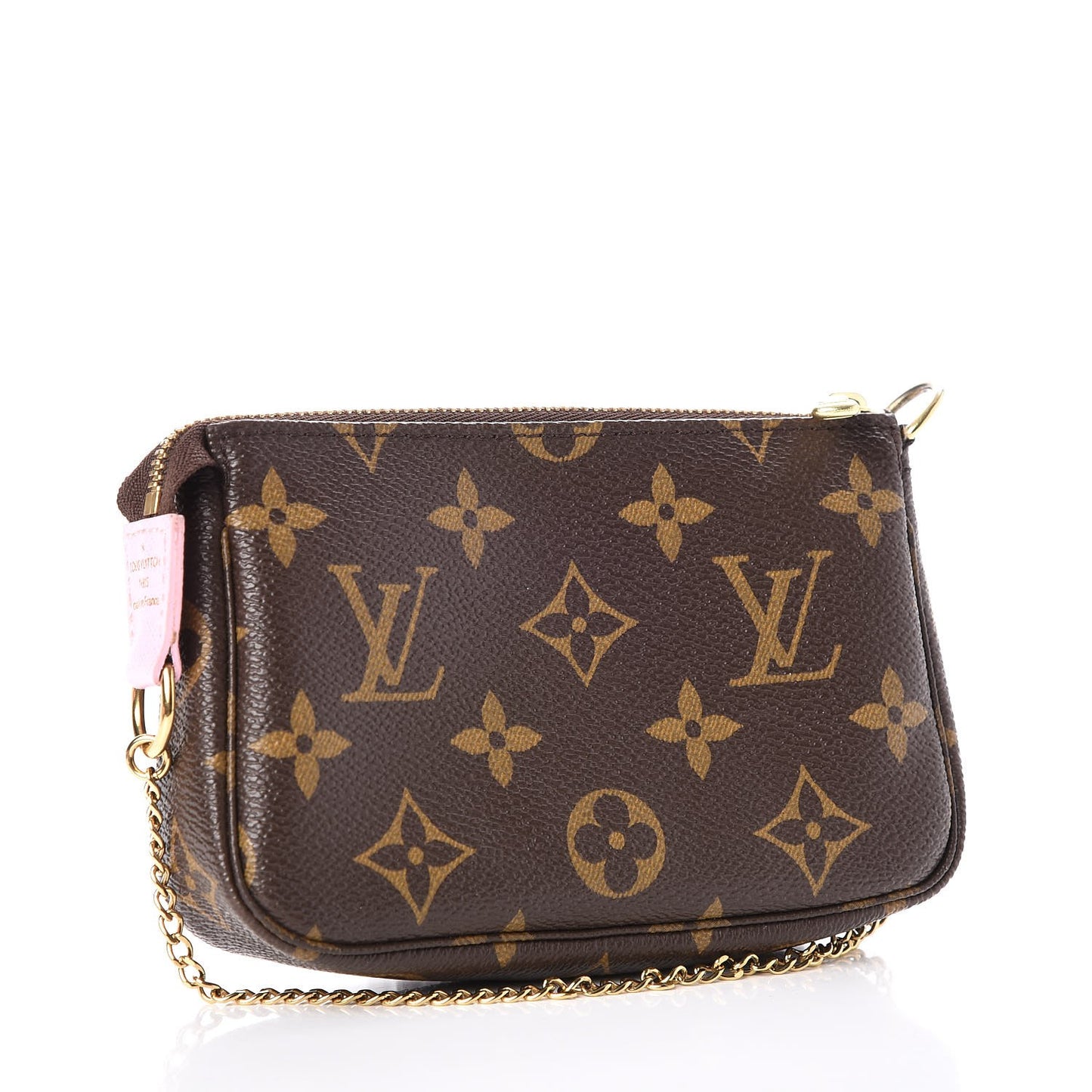 Monogram 2016 Christmas Animation Mini Pochette Accessories Rose Ballerine