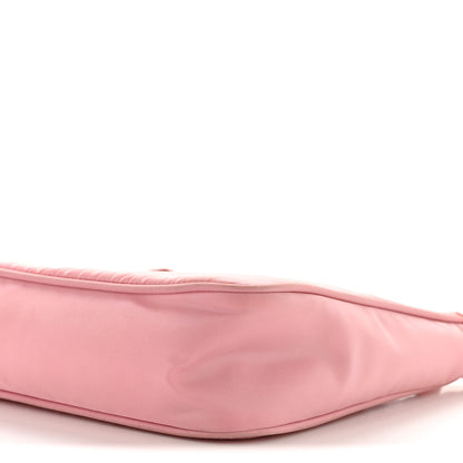Prada Tessuto Nylon Saffiano Mini Re-Edition 2000 Bag Rosa Rosa 10 of 12