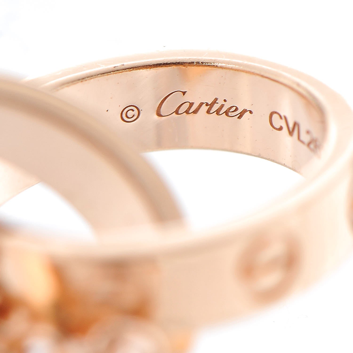 Cartier 18K Pink Gold Interlocking LOVE Bracelet 3 of 8