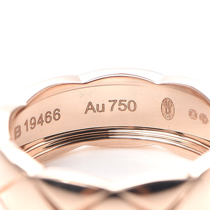 Chanel 18K Beige Gold Small Coco Crush Ring 52 6 5 of 7