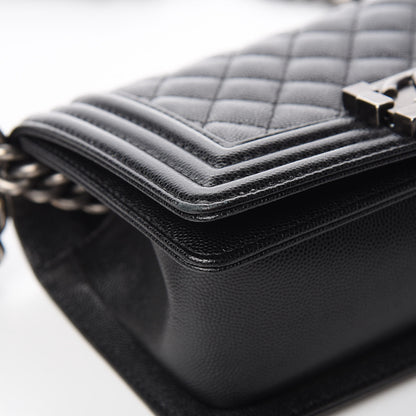 Chanel Caviar Quilted Small Boy Flap Black 11 of 13