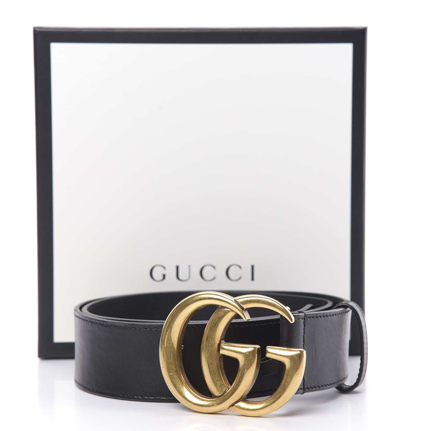 Gucci Calfskin Double G 40mm Belt 75 30 Black 7 of 7