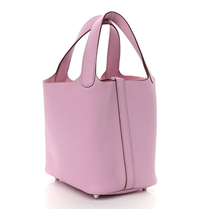 Hermes Taurillon Clemence Picotin Lock 18 PM Mauve Sylvestre 2 of 8