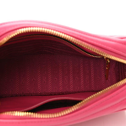Prada Soft Calfskin Diagramme Camera Bag Magenta 4 of 9