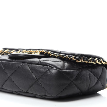 Chanel Calfskin Mini Chain Me Flap Black 7 of 10