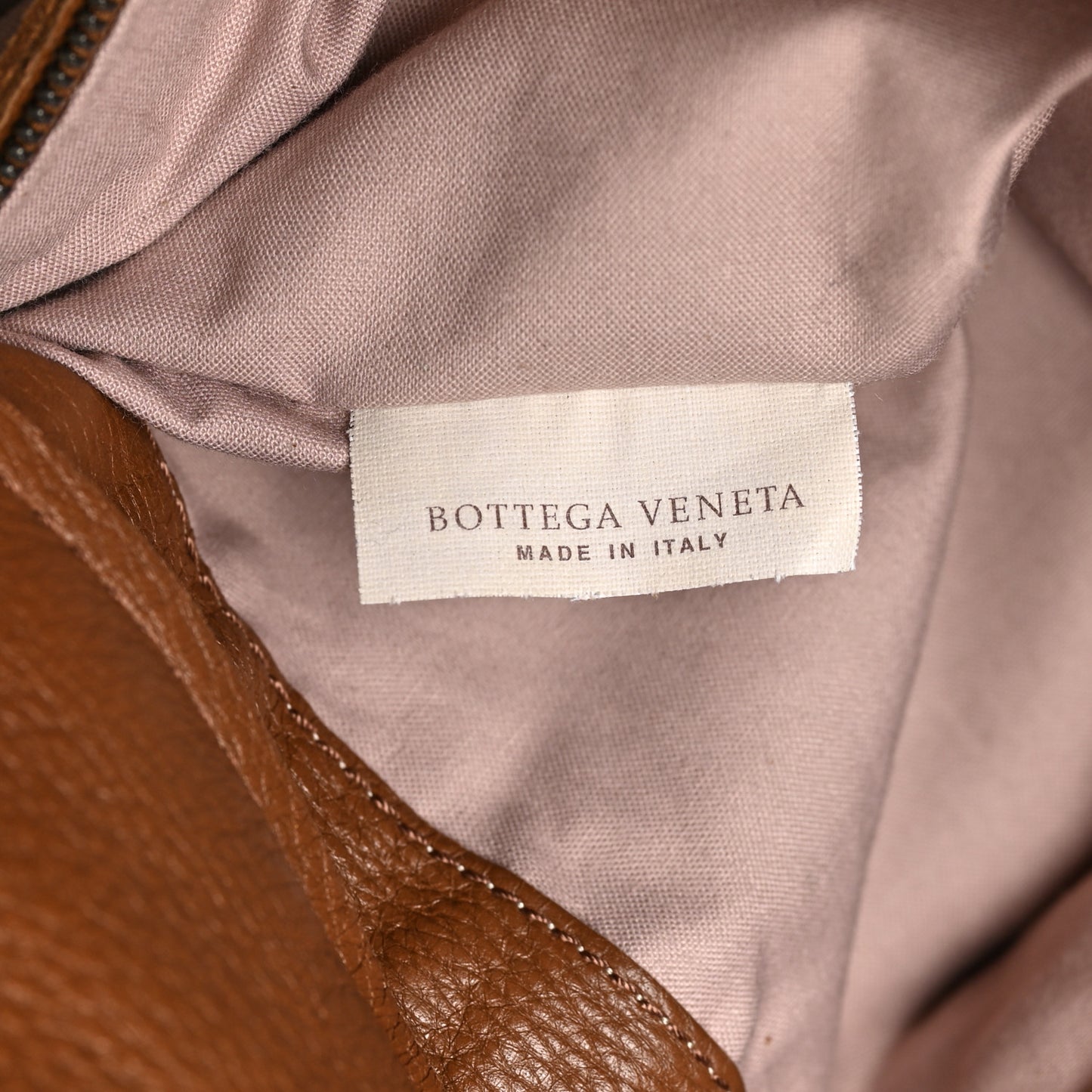 Cervo Intrecciato Shoulder Bag Brown