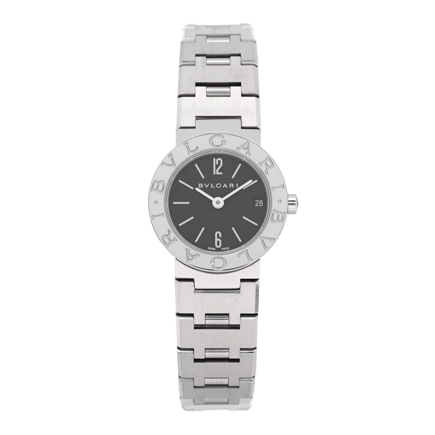 Bulgari Stainless Steel 23mm Quartz Watch Black 1 of 4