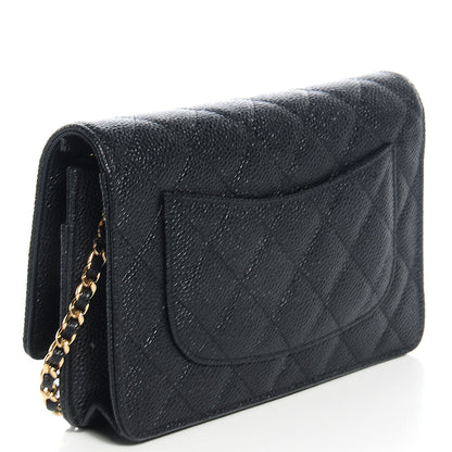 Chanel Caviar Wallet on Chain WOC Black 3 of 8
