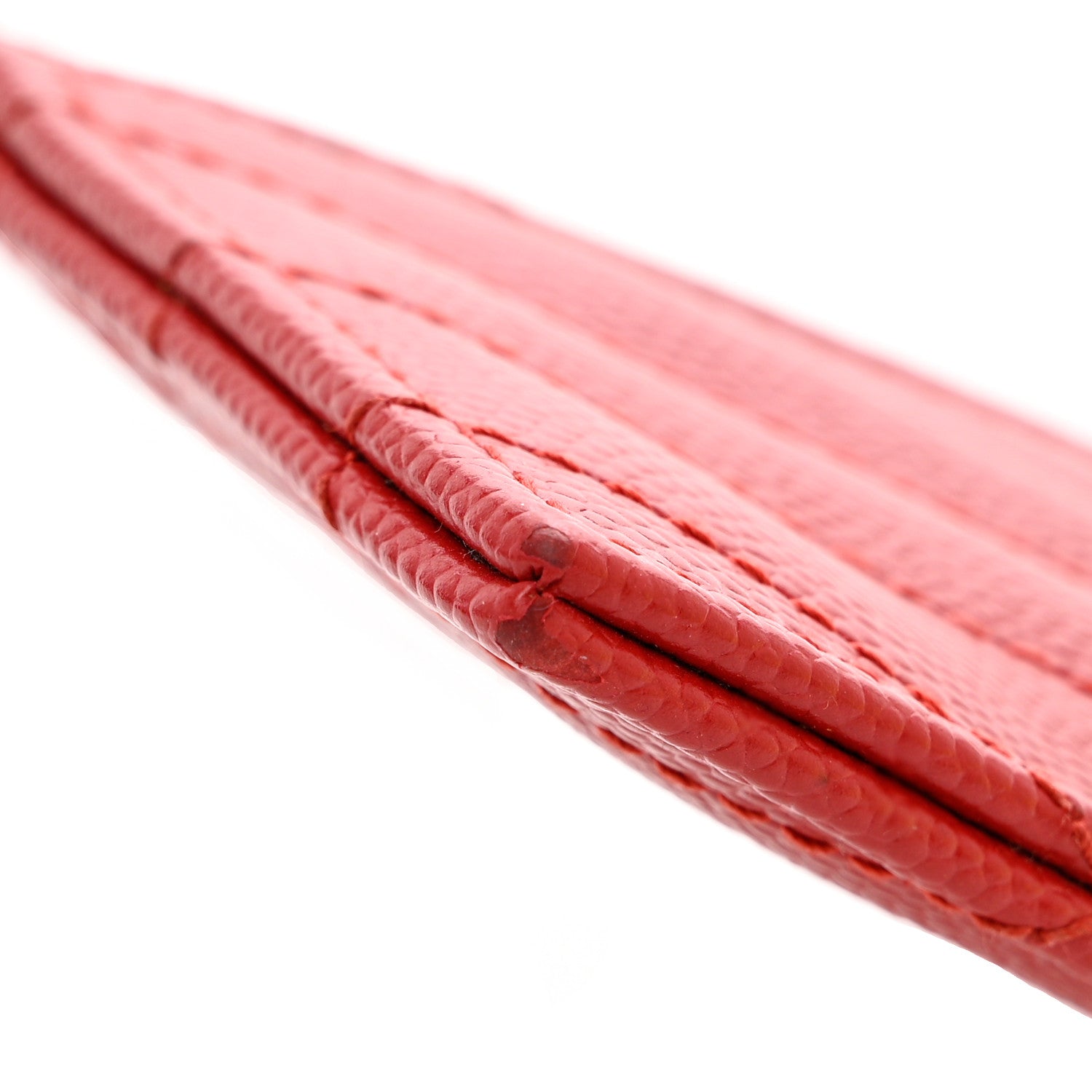 Saint Laurent Grain De Poudre Matelasse Chevron Monogram Credit Card Case New Red 9 of 10