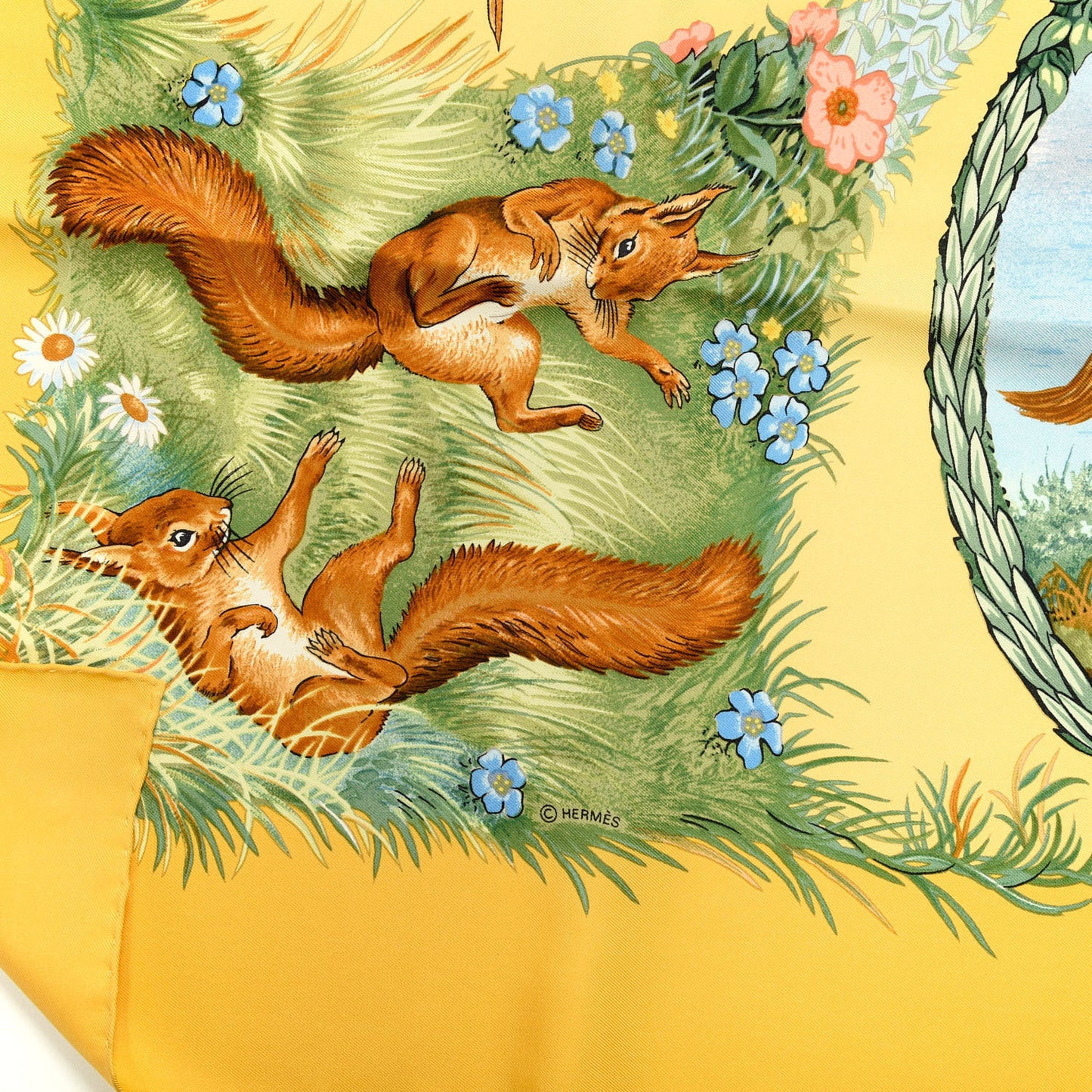 Silk Les Quatre Saisons Scarf 90