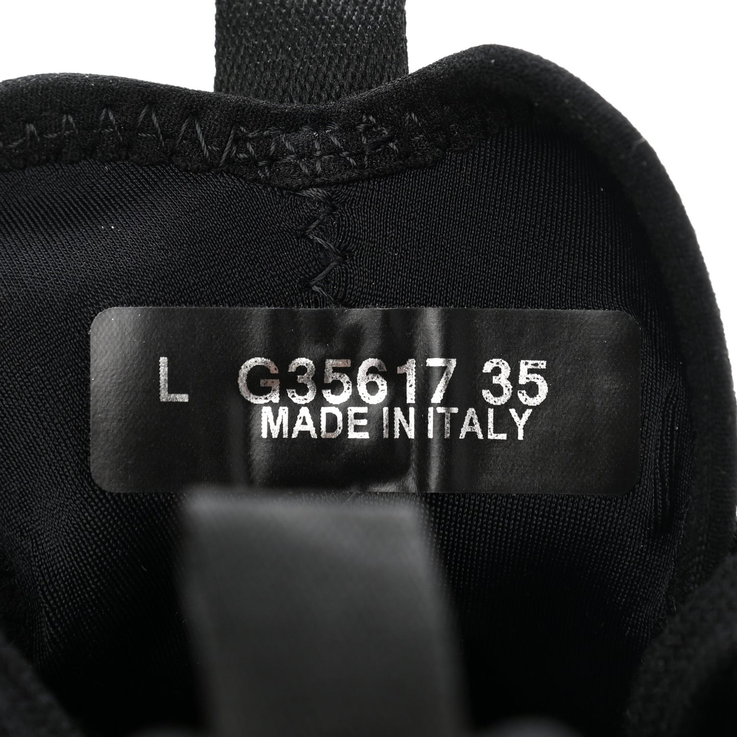 Velvet Calfskin Mixed Fibers CC Sneakers 35 Black