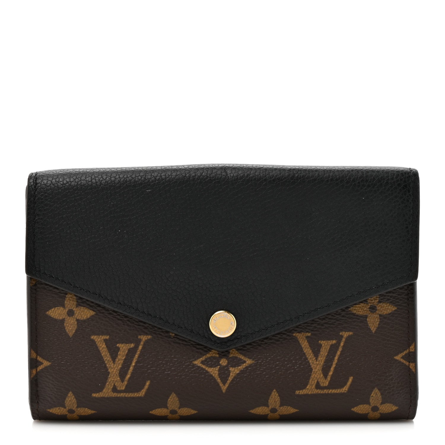 Louis Vuitton Monogram Pallas Compact Wallet Black 1 of 10