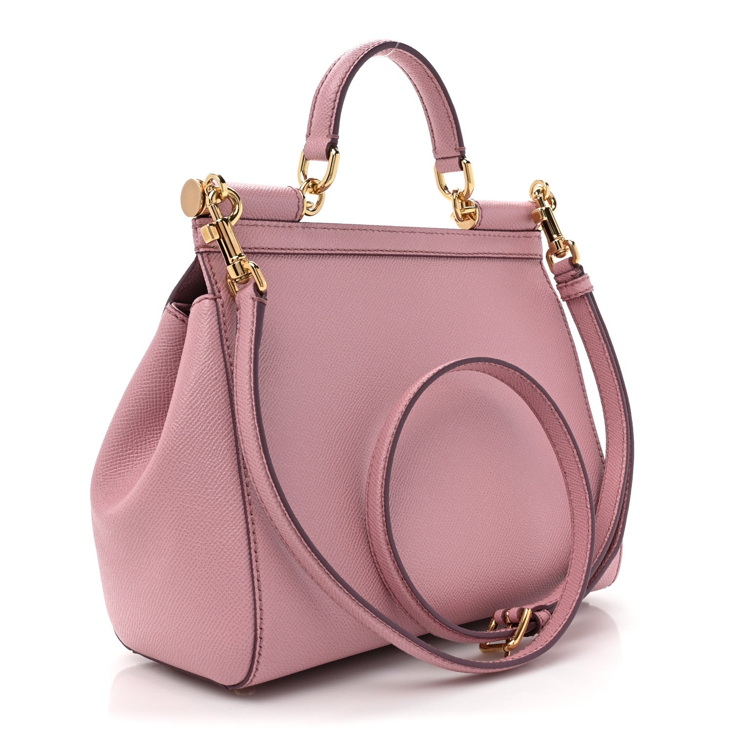 Dolce & Gabbana Dauphine Small Sicily Satchel Rose Carne 3 of 9