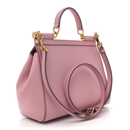 Dolce & Gabbana Dauphine Small Sicily Satchel Rose Carne 3 of 9